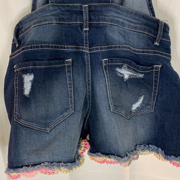 2/$20 Jordache 14/16 Denim Short Bibs - Picture 5 of 8
